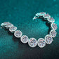 925 Sterling Silver 10.4 Carat Moissanite Bracelet