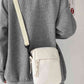 Wide Strap Polyester Crossbody Bag