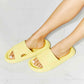 MMShoes Arms Around Me Open Toe Slide in Yellow