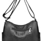 Multi-Pocket PU Leather Crossbody Bag