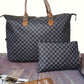 Checkered Two-Piece Bag Set