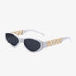 Chain Detail Temple Cat Eye Sunglasses