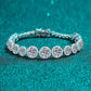 925 Sterling Silver 10.4 Carat Moissanite Bracelet