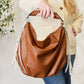 SHOMICO Fringe Detail Contrast Handbag