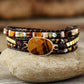 Geometrical Shape Triple-Layer Bracelet