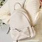 SHOMICO PU Leather Woven Backpack