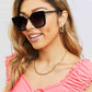 Cat Eye Full Rim Polycarbonate Sunglasses