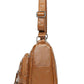Multi-Pocket PU Leather Crossbody Bag