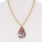 Stylish Tear Drop Shape Chain Necklace