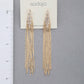 Sodajo Crystal Metal Chain Dangle Earring