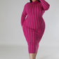 Turtle Neck Stretch Dress