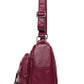 Multi-Pocket PU Leather Crossbody Bag