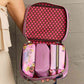 Nicole Lee USA Printed Handbag with Three Pouches