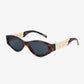 Chain Detail Temple Cat Eye Sunglasses