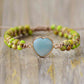 Handmade Heart Shape Natural Stone Bracelet