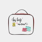 Nicole Lee USA Printed Handbag with Three Pouches