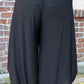 Plus Size Tie Front Wide Leg Pants