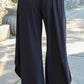 Plus Size Tie Front Wide Leg Pants