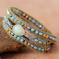 Handmade Teardrop Shape Triple Layer Beaded Bracelet