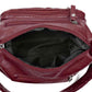 Multi-Pocket PU Leather Crossbody Bag