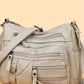 Multi-Pocket PU Leather Crossbody Bag