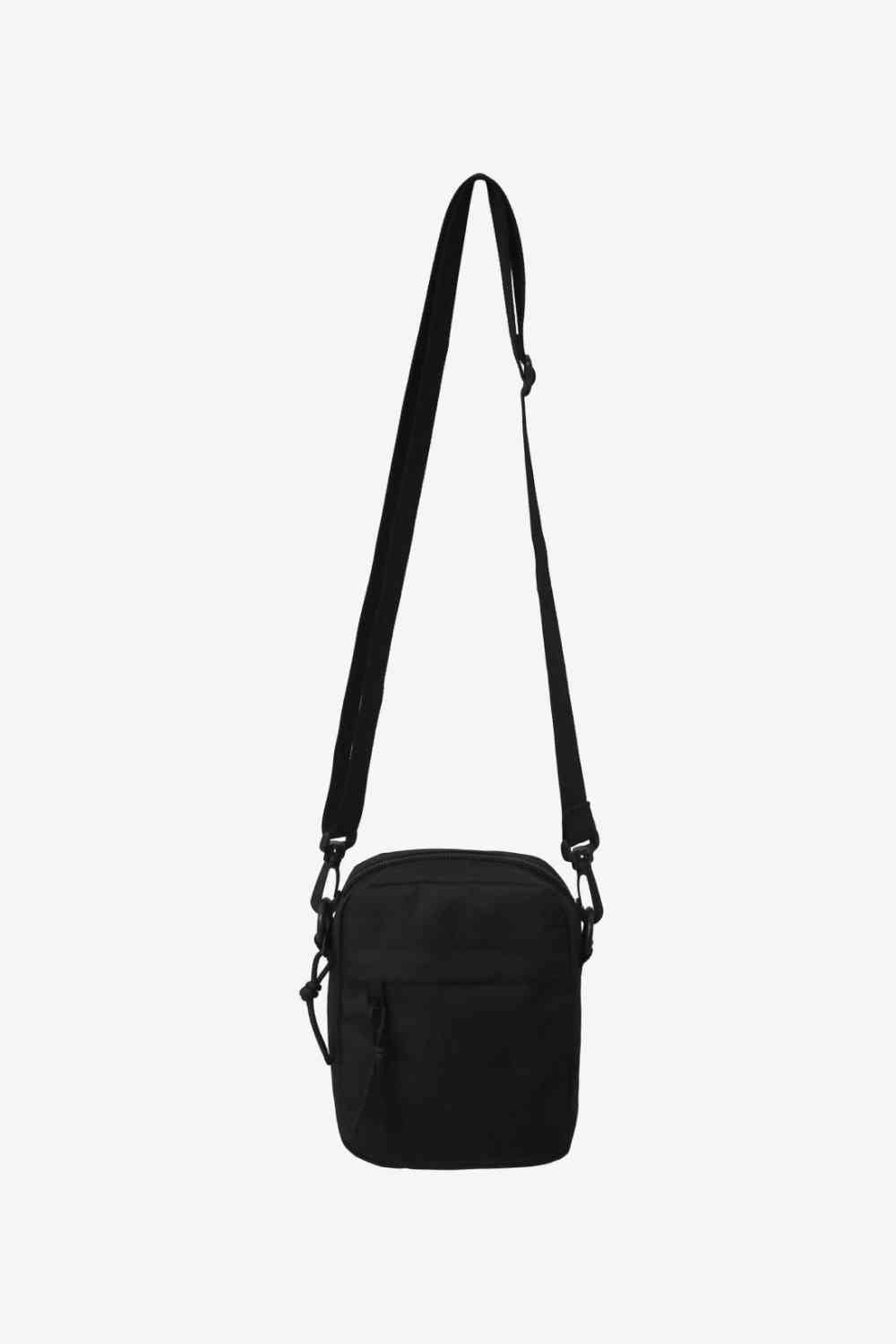 Wide Strap Polyester Crossbody Bag