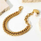 18K Gold-Plated Curb Chain Bracelet